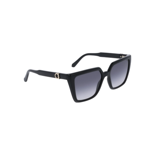 Óculos de Sol Salvatore Ferragamo SF2058SE 001 54 Acetato Preto com lentes na cor Fumê Degradê