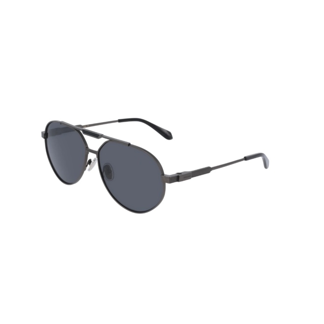 Óculos de Sol Salvatore Ferragamo SF327S 018 62 Titânio Grafite com lentes na cor Fumê 1