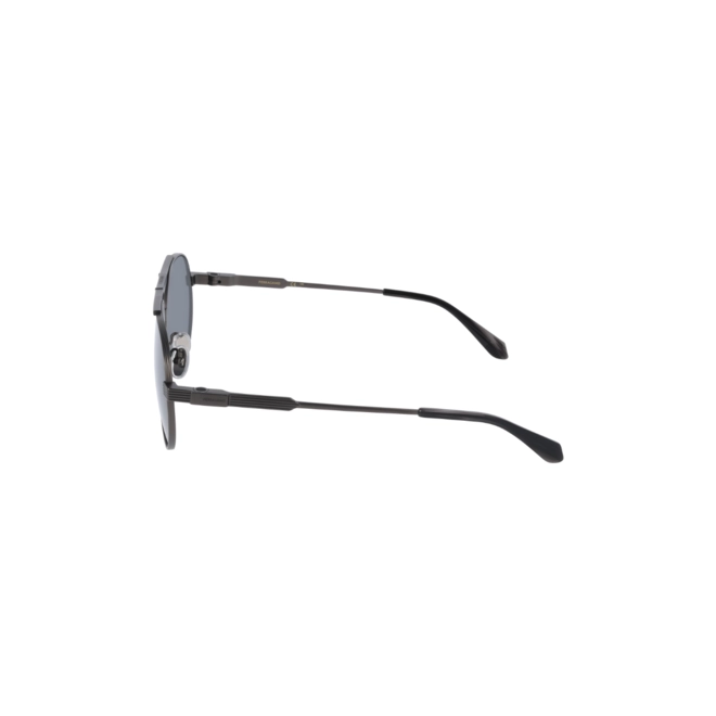 Óculos de Sol Salvatore Ferragamo SF327S 018 62 Titânio Grafite com lentes na cor Fumê 4