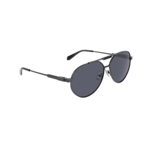 Óculos de Sol Salvatore Ferragamo SF327S 018 62 Titânio Grafite com lentes na cor Fumê