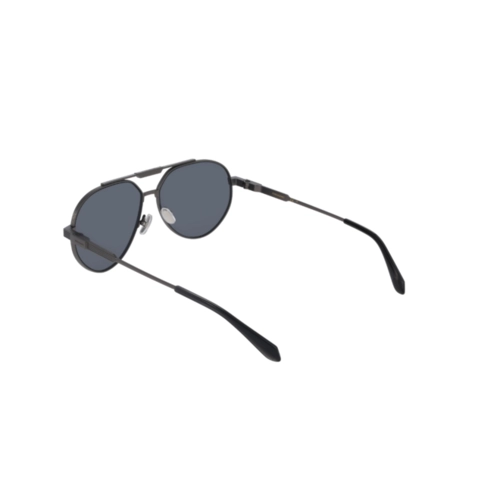 Óculos de Sol Salvatore Ferragamo SF327S 018 62 Titânio Grafite com lentes na cor Fumê