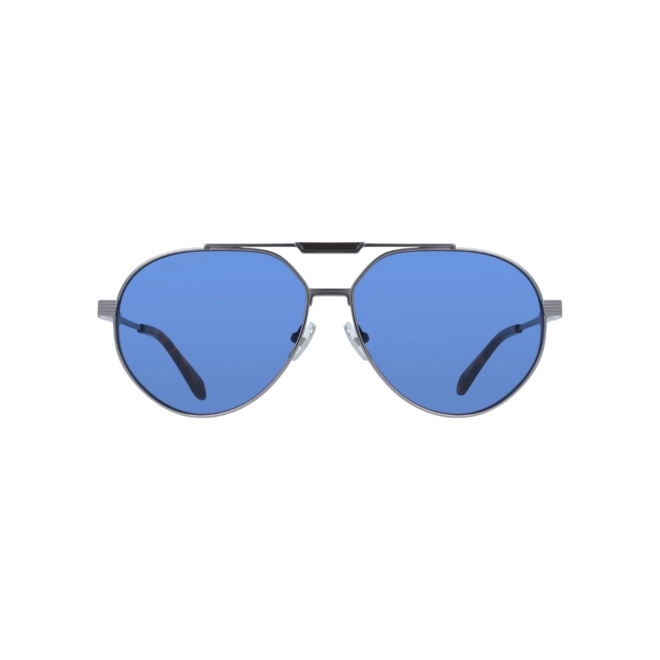 Óculos de Sol Salvatore Ferragamo SF327S 021 62 Titânio Cinza com lentes na cor Azul 2