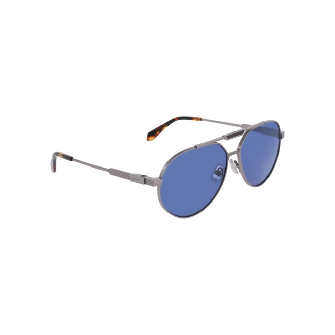Óculos de Sol Salvatore Ferragamo SF327S 021 62 Titânio Cinza com lentes na cor Azul 3