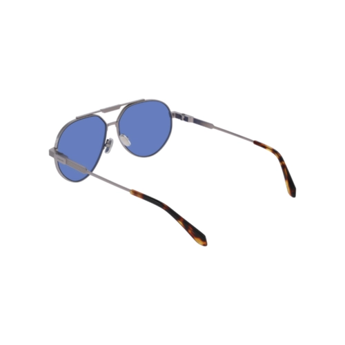 Óculos de Sol Salvatore Ferragamo SF327S 021 62 Titânio Cinza com lentes na cor Azul
