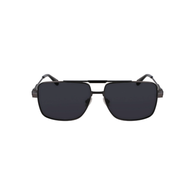 Óculos de Sol Salvatore Ferragamo SF318S 018 60 Titânio Grafite com lentes na cor Cinza 2