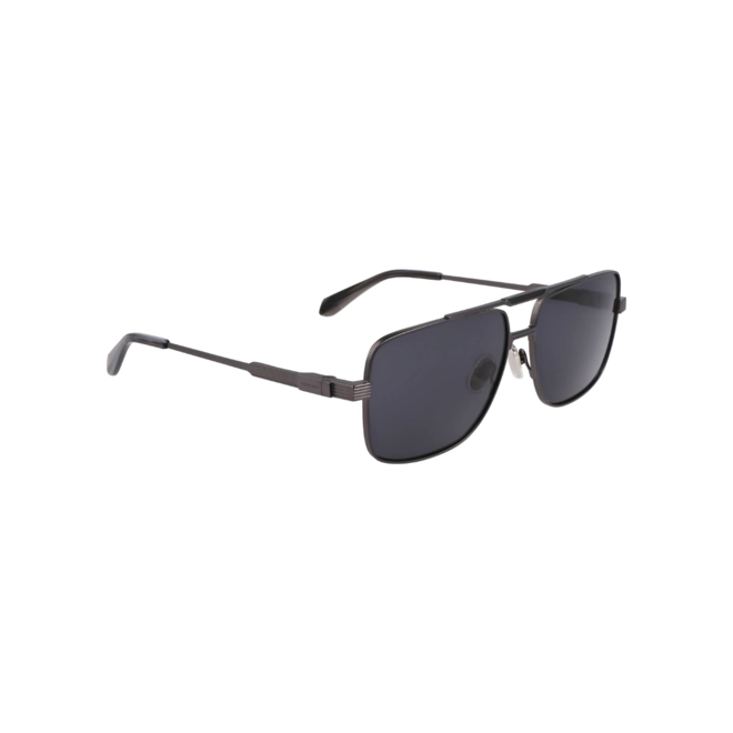 Óculos de Sol Salvatore Ferragamo SF318S 018 60 Titânio Grafite com lentes na cor Cinza 3
