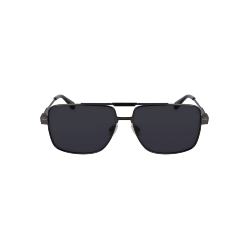 Óculos de Sol Salvatore Ferragamo SF318S 018 60 Titânio Grafite com lentes na cor Cinza