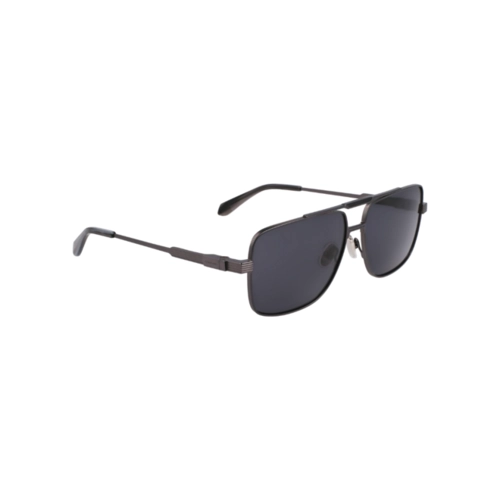 Óculos de Sol Salvatore Ferragamo SF318S 018 60 Titânio Grafite com lentes na cor Cinza