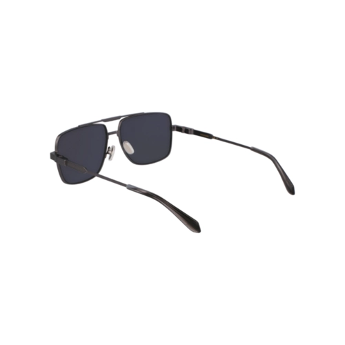Óculos de Sol Salvatore Ferragamo SF318S 018 60 Titânio Grafite com lentes na cor Cinza