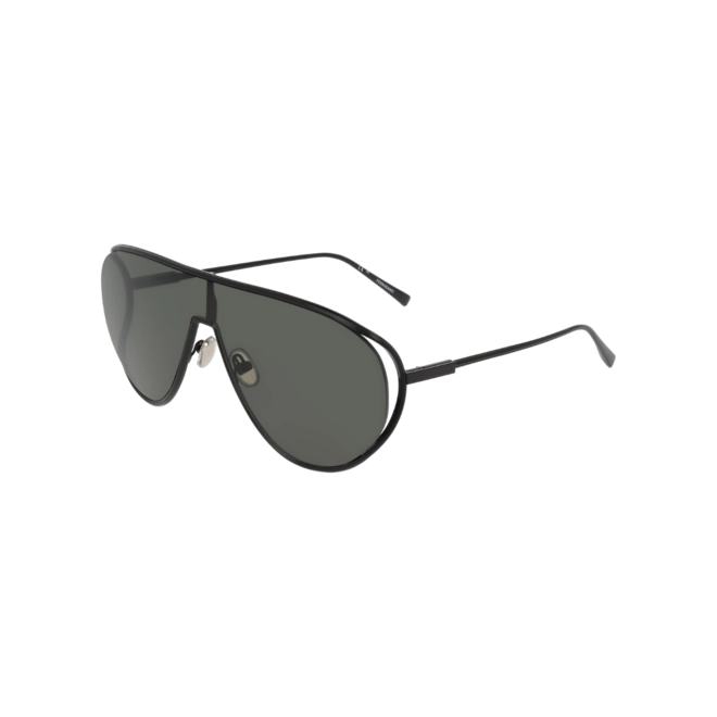 Óculos de Sol Salvatore Ferragamo SF323S 001 63 Metal Preto com lentes na cor Cinza 1