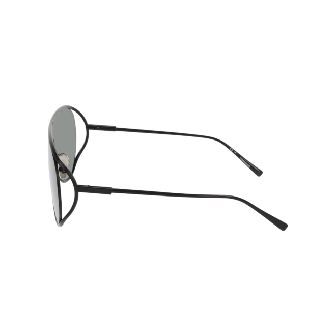 Óculos de Sol Salvatore Ferragamo SF323S 001 63 Metal Preto com lentes na cor Cinza 4
