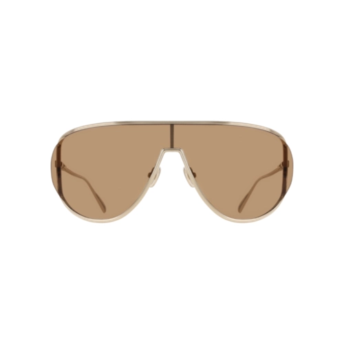 Óculos de Sol Salvatore Ferragamo SF323S 710 63 Metal Dourado com lentes na cor Marrom