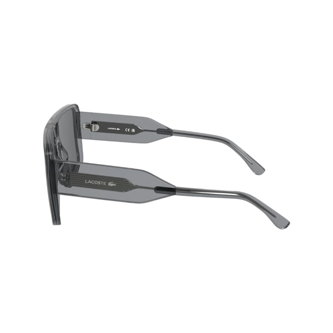 Óculos de Sol Lacoste L6056S 035 59 Acetato Cinza Transparente com lentes na cor Cinza 4