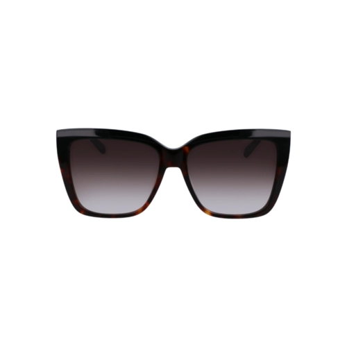 Óculos de Sol Salvatore Ferragamo SF1102S 006 58 Acetato Preto Mesclado com lentes na cor Cinza Degradê