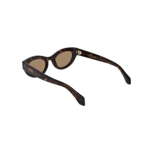 Óculos de Sol Salvatore Ferragamo SF2062SE 242 49 Acetato Marrom Mesclado com lentes na cor Marrom