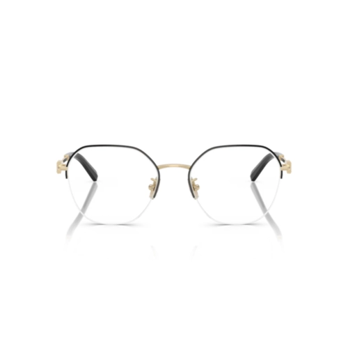 Óculos de Grau Tiffany TF1167D 6164 53 Metal Preto e Dourado