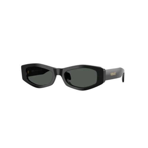 Óculos de Sol Versace 0VE4487 GB1/8754 Acetato Preto com lentes na cor Cinza Escuro