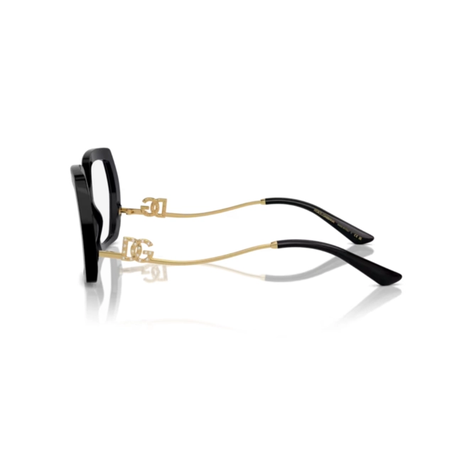 Óculos de Grau Dolce & Gabbana 0DG3390B 501 56 Acetato Preto 3