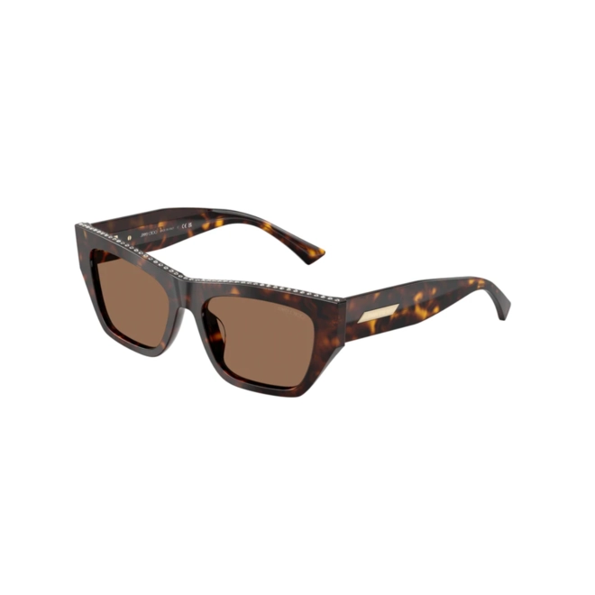 Óculos de Sol Jimmy Choo 0JC5035B 50027354 Acetato Marrom Mesclado com lentes na cor Marrom 1
