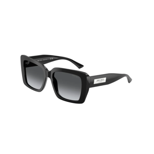Óculos de Sol Jimmy Choo 0JC5042 5000T354 Acetato Preto com lentes na cor Cinza Degradê Polarizado