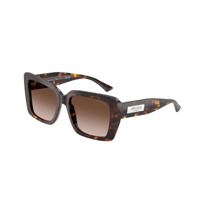 Óculos de Sol Jimmy Choo 0JC5042 50021354 Acetato Marrom Mesclado com lentes na cor Marrom Degradê 1