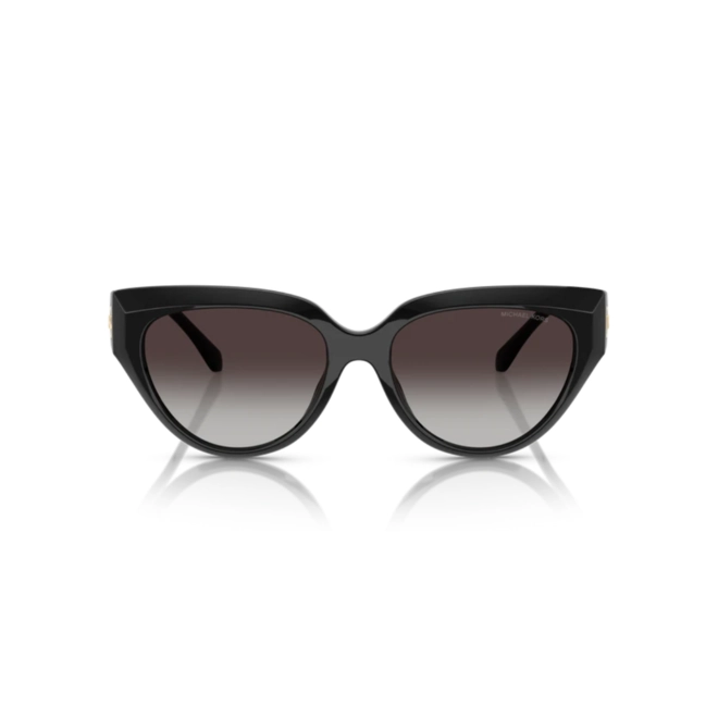 Óculos de Sol Michael Kors 0MK2241U 30058G55 Acetato Preto com lentes na cor Cinza Degradê 2