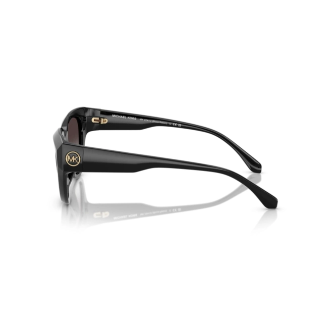Óculos de Sol Michael Kors 0MK2241U 30058G55 Acetato Preto com lentes na cor Cinza Degradê 3