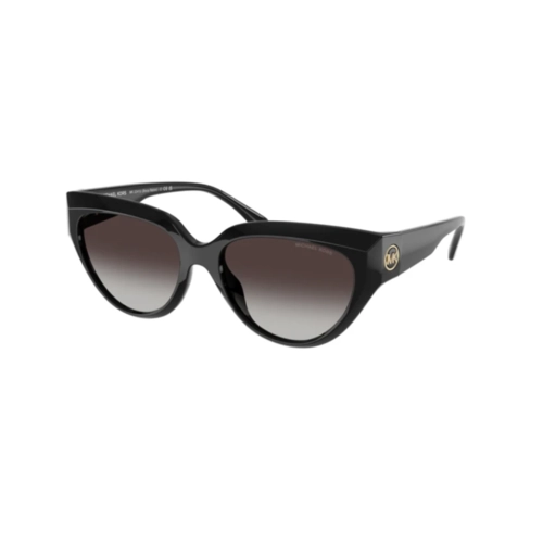 Óculos de Sol Michael Kors 0MK2241U 30058G55 Acetato Preto com lentes na cor Cinza Degradê