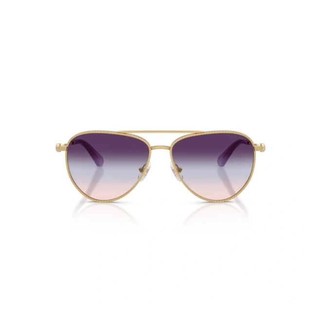 Óculos de Sol Swarovski 0SK7031 4036U759 Metal Dourado com lentes na cor Violeta Degradê 2