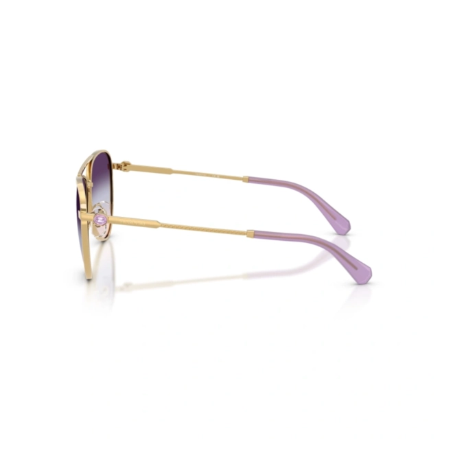 Óculos de Sol Swarovski 0SK7031 4036U759 Metal Dourado com lentes na cor Violeta Degradê 3