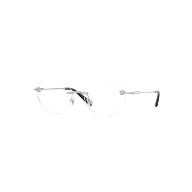Óculos de Grau Versace 0VE1305 1000 55 Metal Prateado 1