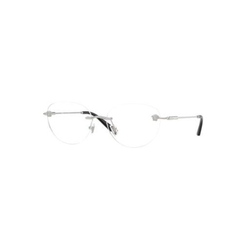 Óculos de Grau Versace 0VE1305 1000 55 Metal Prateado
