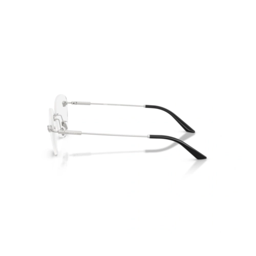 Óculos de Grau Versace 0VE1305 1000 55 Metal Prateado