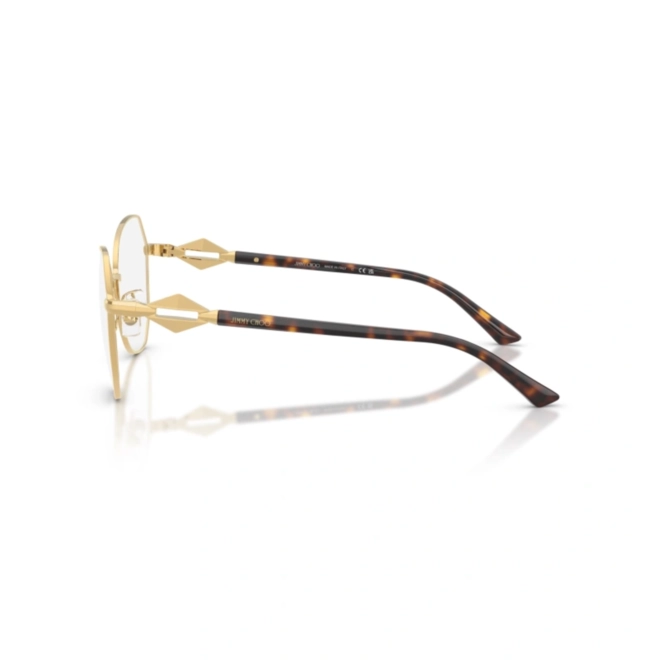 Óculos de Grau Jimmy Choo 0JC2011 3023 55 Metal Dourado 3