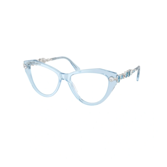 Óculos de Grau Swarovski 0SK2047 1078 55 Acetato Azul Transparente 1