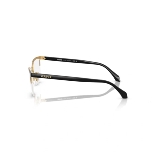 Óculos de Grau Versace 0VE1304 1433 54 Metal Dourado e Preto