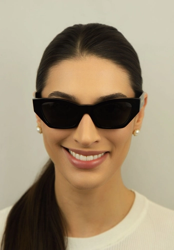 Óculos de Sol Versace 0VE4488U GB1/8753 Acetato Preto com lentes na cor Cinza