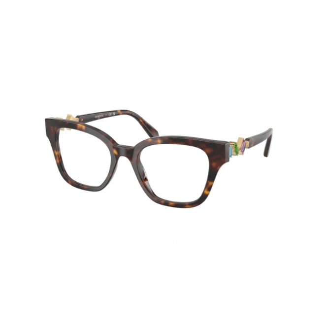 Óculos de Grau Swarovski 0SK2048 1002 52 Acetato Marrom Mesclado 1