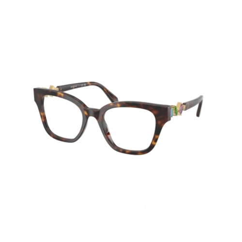 Óculos de Grau Swarovski 0SK2048 1002 52 Acetato Marrom Mesclado