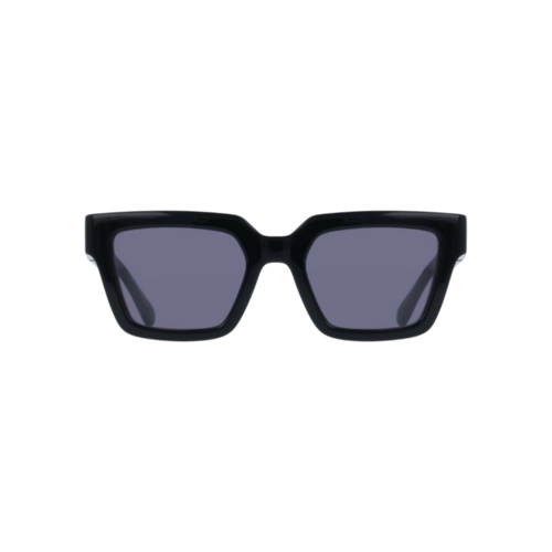 Óculos de Sol Salvatore Ferragamo SF2066S 001 52 Acetato Preto com lentes na cor Cinza
