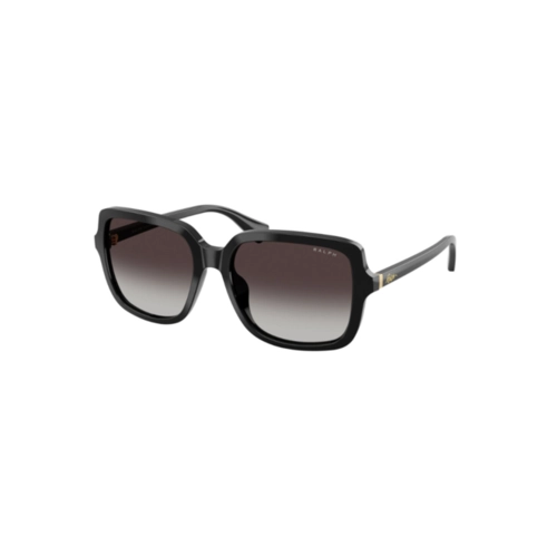 Óculos de Sol Ralph 0RA5333U 50018G56 Acetato Preto com lentes na cor Cinza Degradê