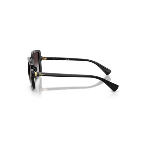 Óculos de Sol Ralph 0RA5333U 50018G56 Acetato Preto com lentes na cor Cinza Degradê