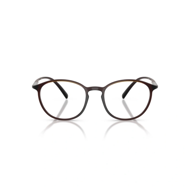 Óculos de Grau Giorgio Armani 0AR7275U 6239 52 Acetato Marrom Transparente 2