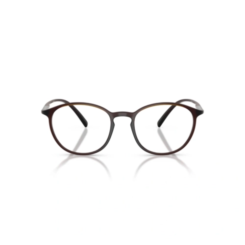 Óculos de Grau Giorgio Armani 0AR7275U 6239 52 Acetato Marrom Transparente
