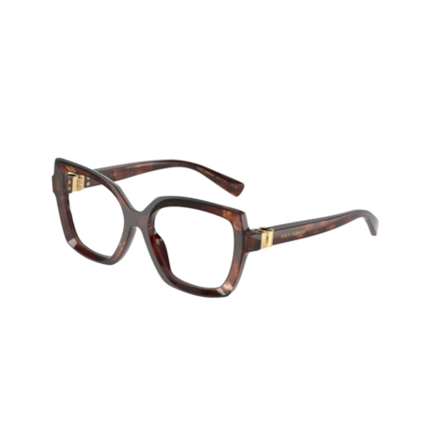 Óculos de Grau Dolce & Gabbana 0DG3413 3222 55 Acetato Vermelho Mesclado