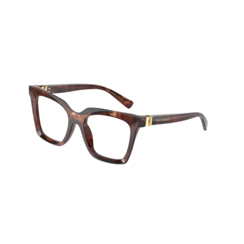 Óculos de Grau Dolce & Gabbana 0DG3417 3222 54 Acetato Vermelho Mesclado