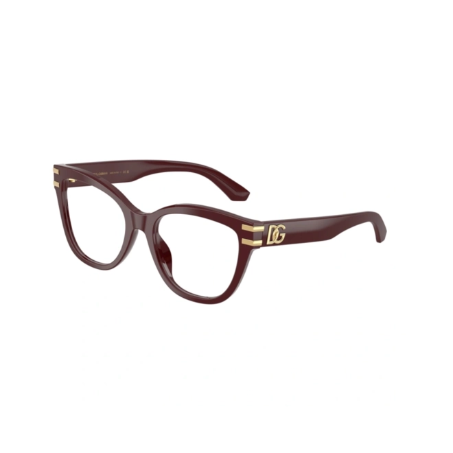 Óculos de Grau Dolce & Gabbana 0DG3418 3091 55 Acetato Bordô 1