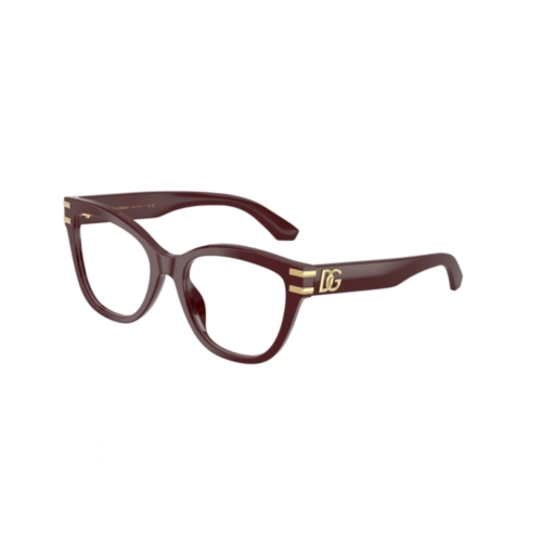 Óculos de Grau Dolce & Gabbana 0DG3418 3091 55 Acetato Bordô