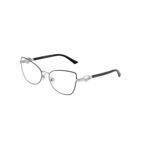 Óculos de Grau Jimmy Choo 0JC2012 3016 55 Metal Preto e Prata