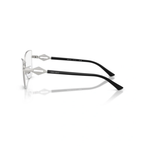 Óculos de Grau Jimmy Choo 0JC2012 3016 55 Metal Preto e Prata